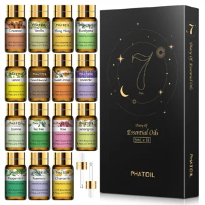PHATOIL 15pcs Essential Oils Set Diffuser