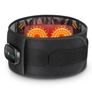 Heating Vibration Massager Belt, Red Light Hot